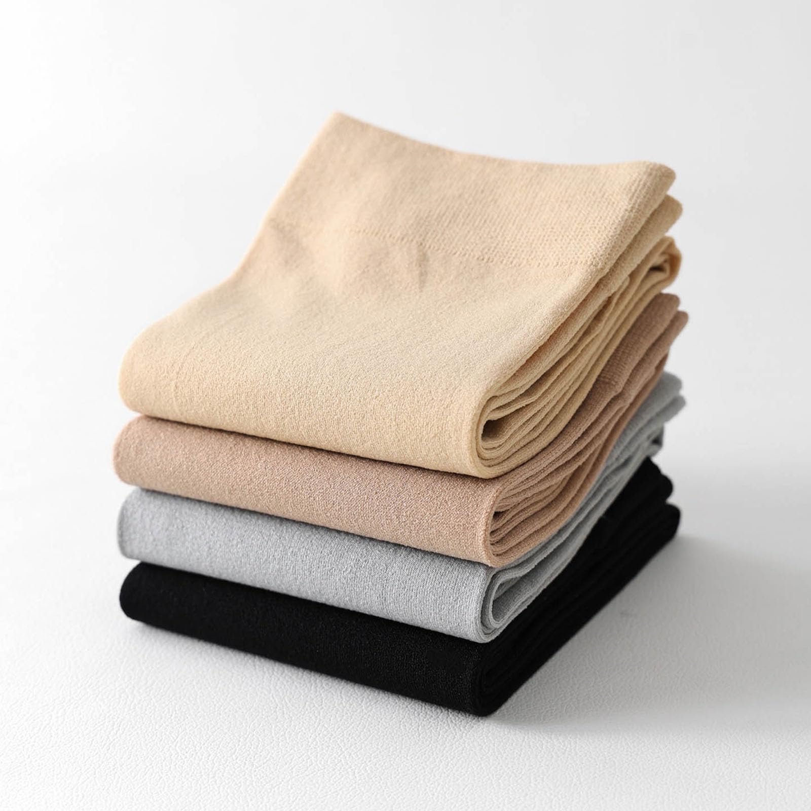 Générique 4 paires de chaussettes à orteil divisé ultra mince, chaussettes haute à genou en maille transparente respirantes pour les femmes