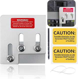 Generator Interlock Kit Compatible with Square D QO or Homeline 150 or 200 amp Panels. 1 3/8 in Spacing Between The Main and Generator Circuit Breakers, SD200A Professional Generator Interlock Kit