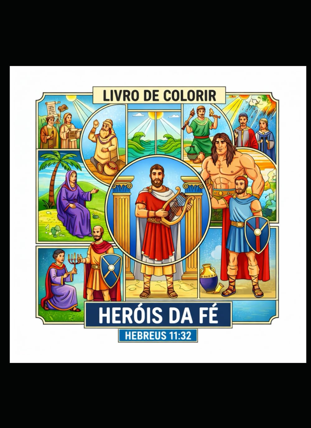 Livro para colorir - HERÓIS DA FÉ: Hebreus 11