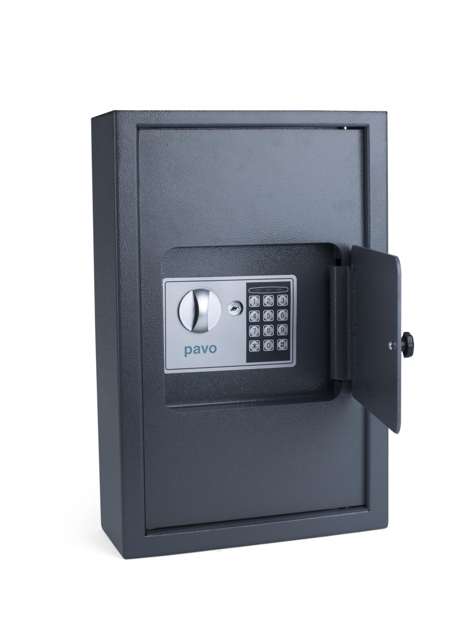 PAVO Heavy-Duty Outdoor High-Security Key Management Cabinet for up to 50 Keys – Grey, 8009022