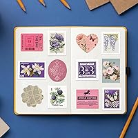 Vista 6 de 100 PCS Vintage Pink&Purple Stickers, Aesthetic Sticker for Journaling Scrapbook Water Bottles, Waterproof Vinyl Coquette Art Decals for Bullet