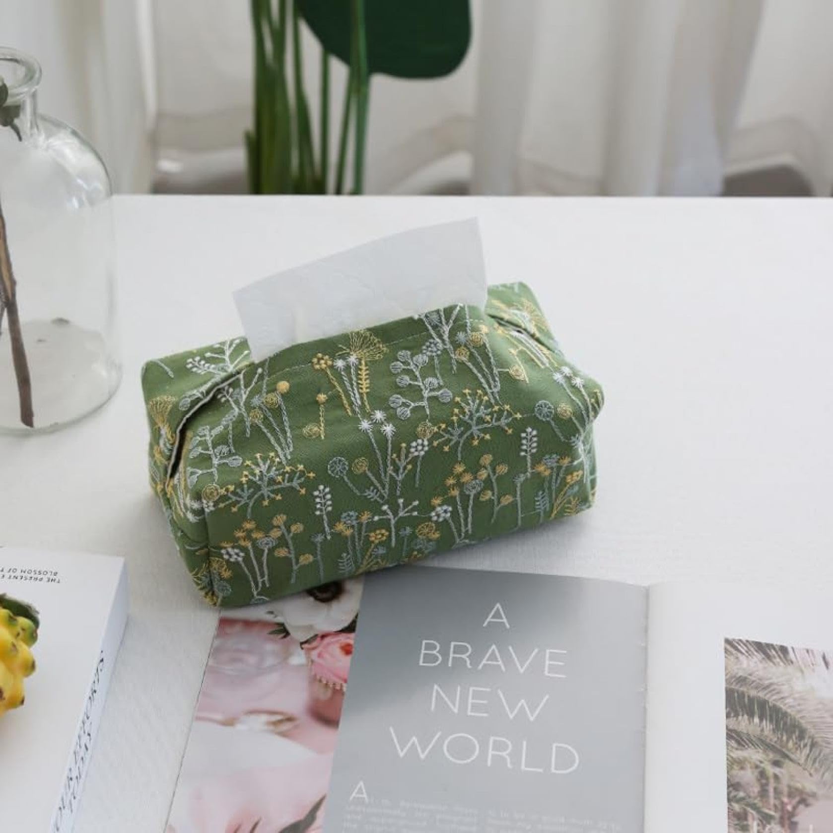 ティッシュケース 高級 刺繍 綿 リネン ティッシュボックス Amazon｜ティッシュケース 高級 刺繍 綿 リネン ティッシュボックス