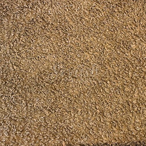 Curly Lamb Faux Fur Fabric by The Yard - (Caramel, 1 Yard)