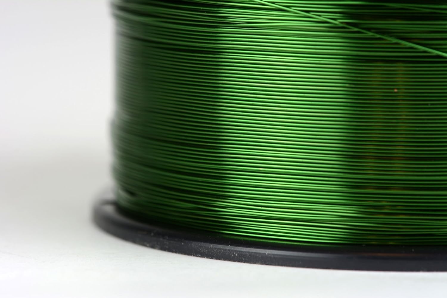 TEMCo 25 AWG Copper Magnet Wire - 1.5 lb 1493 ft 155°C Magnetic Coil Green