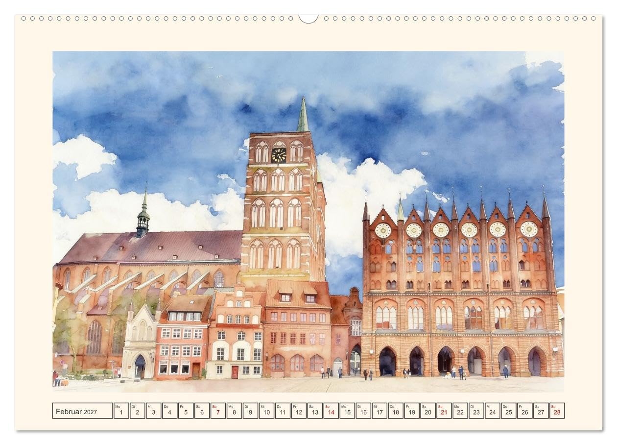 CALVENDO · Zauberhaftes Mecklenburg-Vorpommern (Kalender 2027) | DIN A2 Querformat · Premium-Wandkalender · zauberhafte Stadtkerne