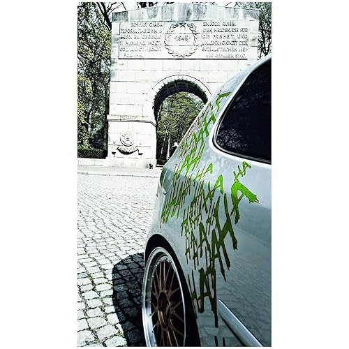 Finest-Folia Graphics Lettering Large Hahaha Batman Joker Sticker Tuning Foil