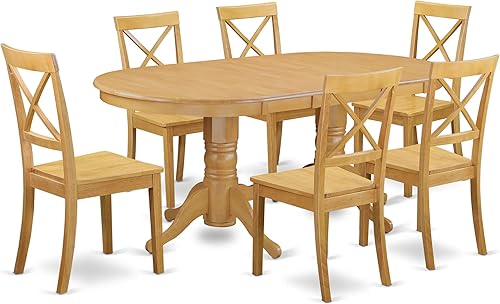 Vista 16 de East West Furniture VABO5-LWH-W - Juego de mesa de cocina de 5 piezas para 4 personas, incluye una mesa de comedor ovalada con hoja de mariposa y 4
