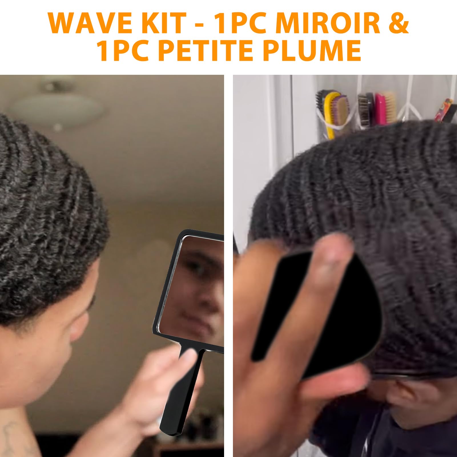 Pommade Wave pour hommes Strong Hold Easy Wash 360 Wave Training Hair Cream, Waves Grease pour hommes favorise les ondulations superposées, l'hydratation et la brillance soyeuse