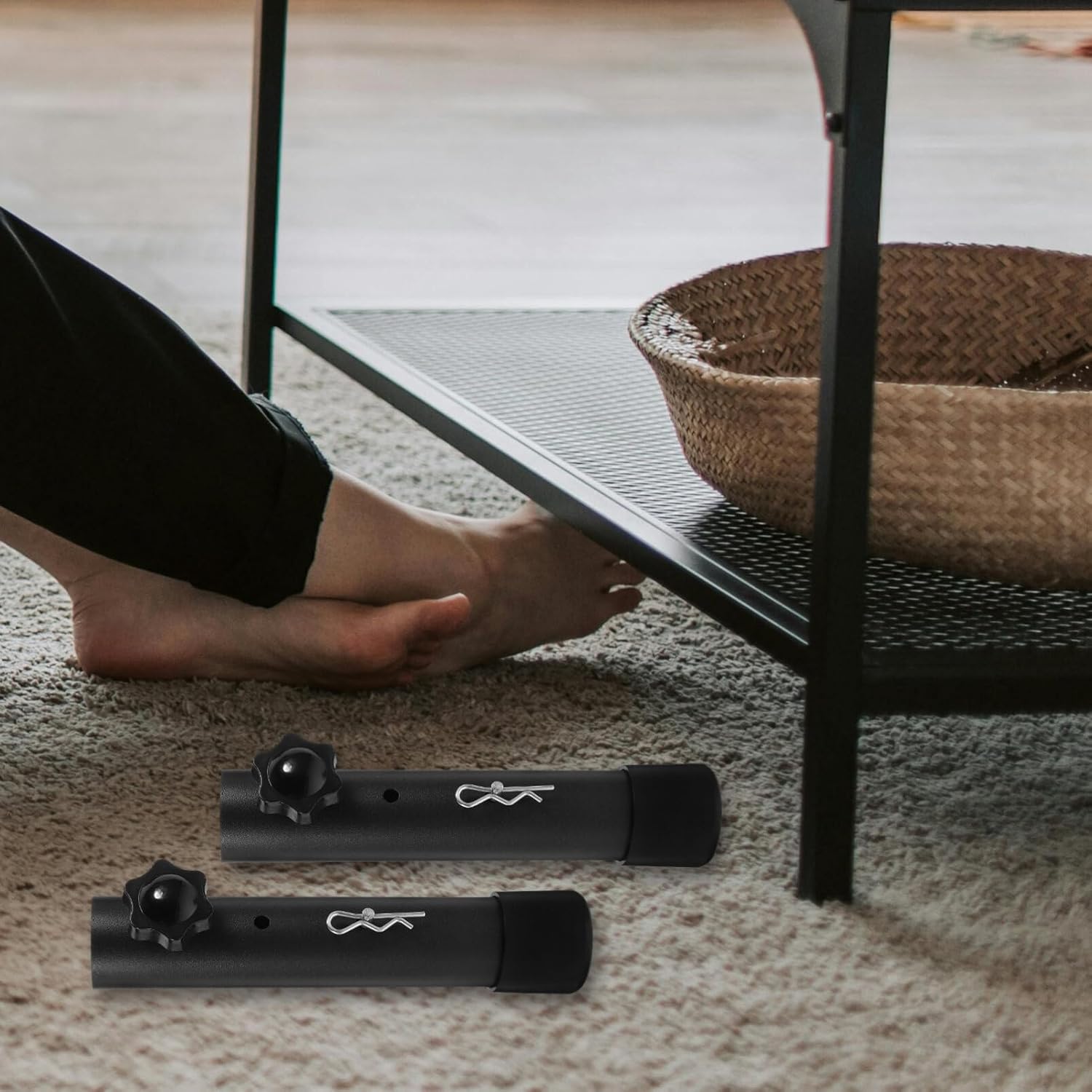 4pcs Metal Table Leg Extenders for Tables and Workbenches Heavy Duty Furniture Leg Elevators for Versatile Use