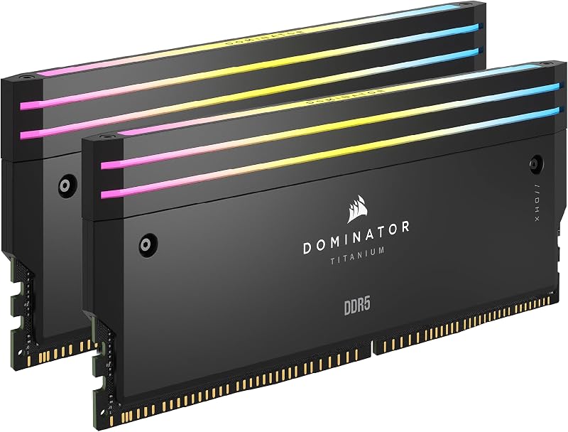 Dominator Titanium DDR5 RGB Light Enhancement Kit – 2X Modules – 0GB RAM – CORSAIR iCUE Compatible – Black
