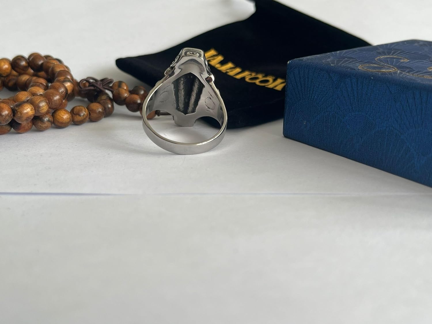 JAJAFOOK Jewelry Vintage Portrait Vampire Coffin Ring for Men's Titanium Steel Rings - Image 7