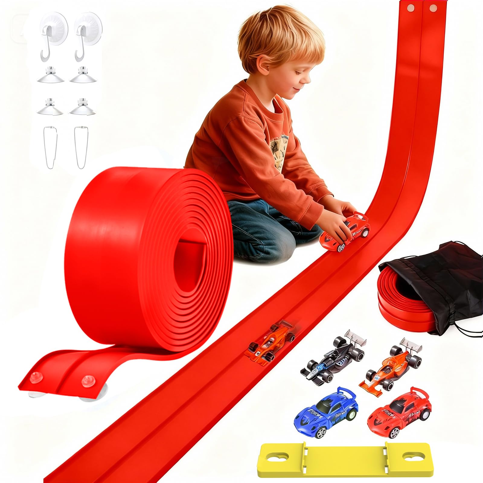 Amazon.com: Flexible Race Track Toys for Kids: 20 Ft Flex Race Car