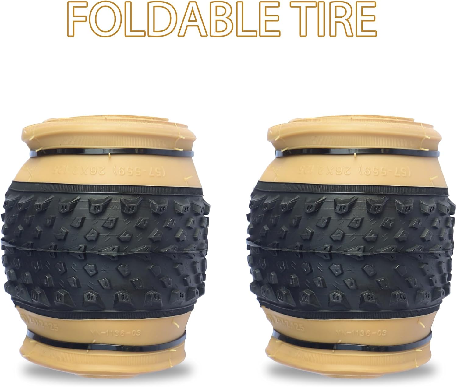 2 Pack Mountain Bike Tire 20" 22" 24" 26" 27.5" 29" Strong Grip Compatible Replacement Bicycle Tire for MTB Mountain Bicycle