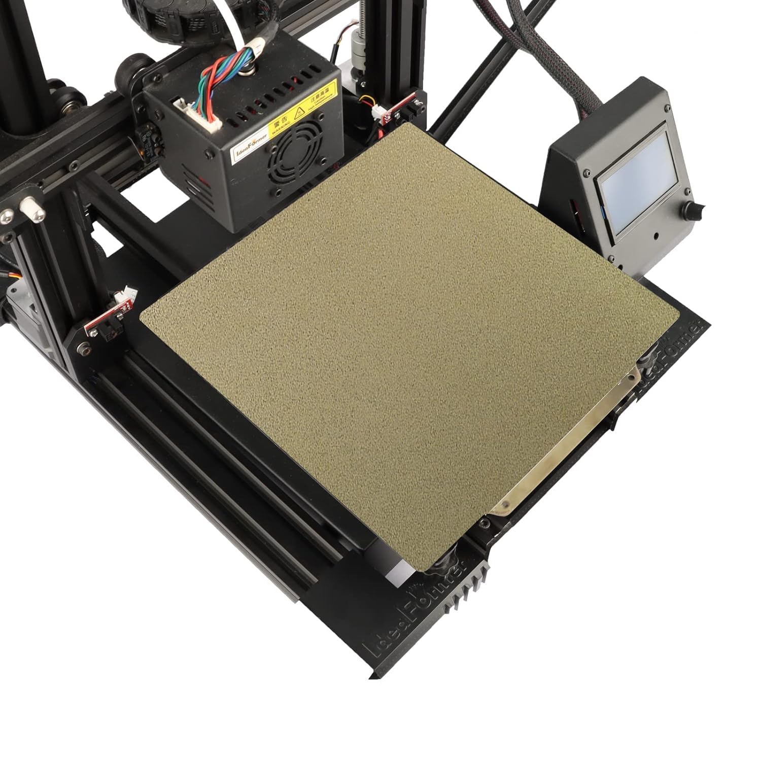 IdeaFormer 350x350mm Double Sided Printing Smooth Carbon Fiber PET + Coated Textured PEI Flexible Build Surface Sheet Heatbed for FYSETC Voron2.4 Size 3D Printer (with Magnetic Base)