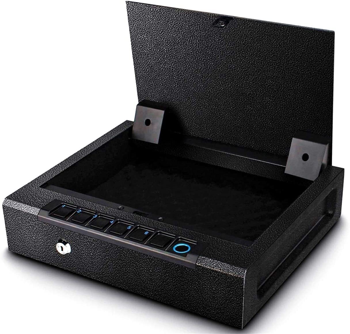 Cassaforte, Cassaforte Ignifuga Impermeabile Cassaforte per Armadietto Pistola Cassaforte, Accesso Rapido Cassaforte per Pistola Cassa per Armi da Fuoco per Casa - Tastiera/Accesso Chiave Aggiornata,