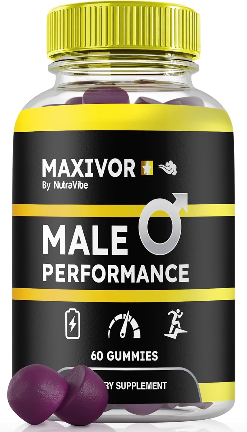 Maxivor Gummies for Men – Powerful Male Support Formula to Sustain Performance, Energy, Stamina | Natural Maxivor Gummy for Men’s Wellness & Performance (60 Gummies)