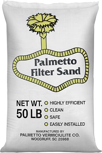 Miniatura 8 de Palmetto Paquete de 4 Arena de Filtro para Piscina, Bolsa de 50 libras – Sílice Natural para Sistemas de Bomba de Filtración Residencial y Comercial