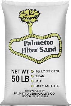 Pool Filter Sand for Swimming Pools, 50 Lbs, Natural Silica