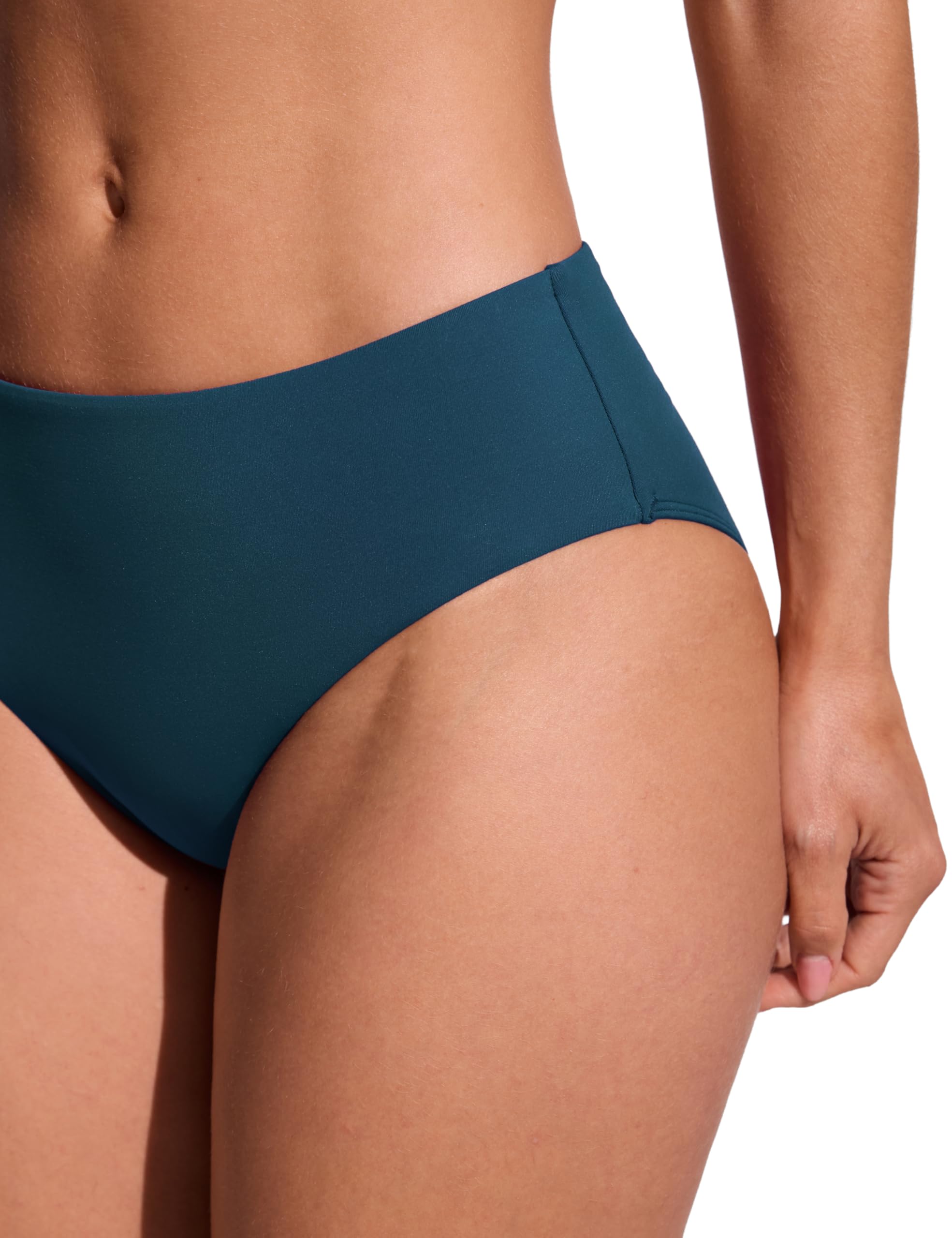CRZ YOGA Dół od bikini dla kobiet Średni stan Pełne pokrycie Strój kąpielowy Podstawowy strój kąpielowy Majtki kąpielowe