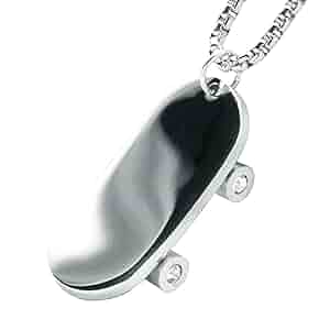 metaltree98 Fashion Stainless Steel Skateboard Pendant with