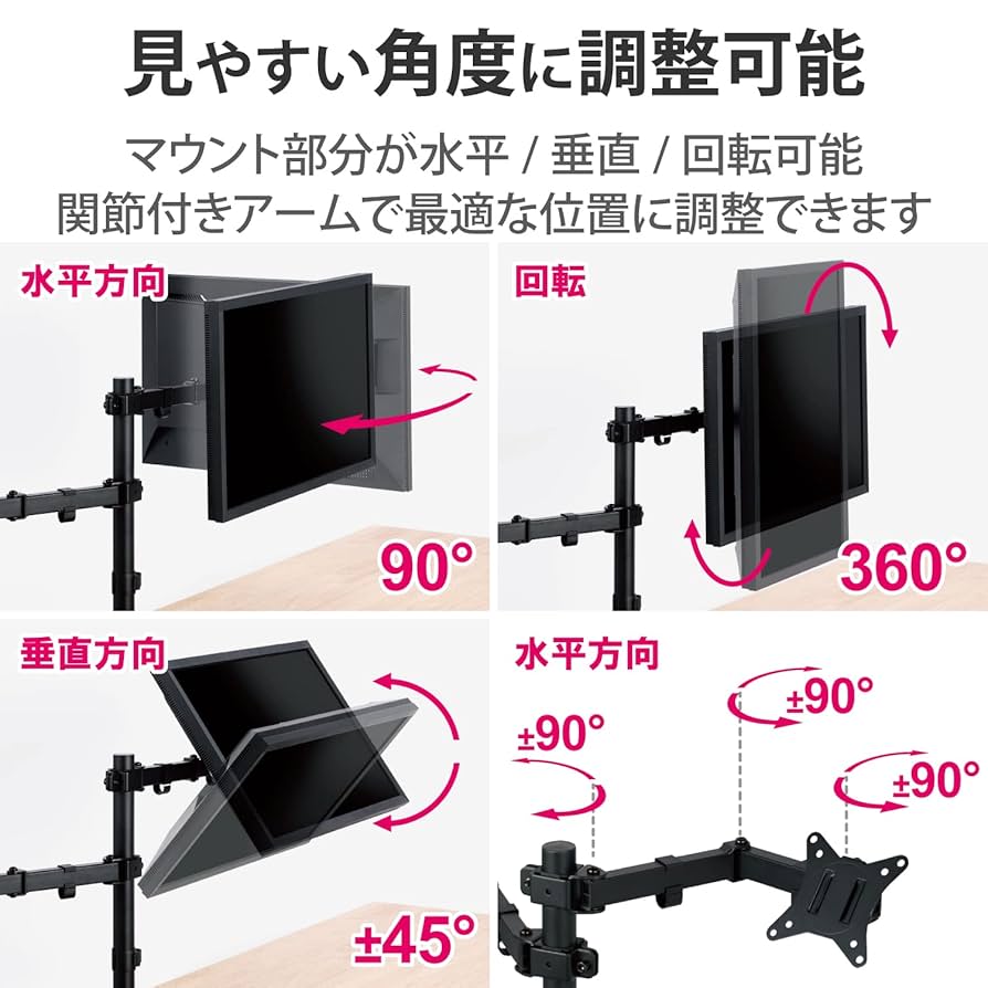 送料無料新品未使用エレコムディスプレイアーム（デュアルアーム／ロング) 71XvbrNs23L._UF894,1000_QL80_.jpg