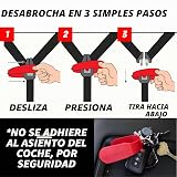 UnbuckleMe Herramienta de liberación de hebilla de asiento de automóvil, ayuda fácil de abrir para artritis, uñas largas, niños mayores, empujador de botones para bebés, niños pequeños, asientos de