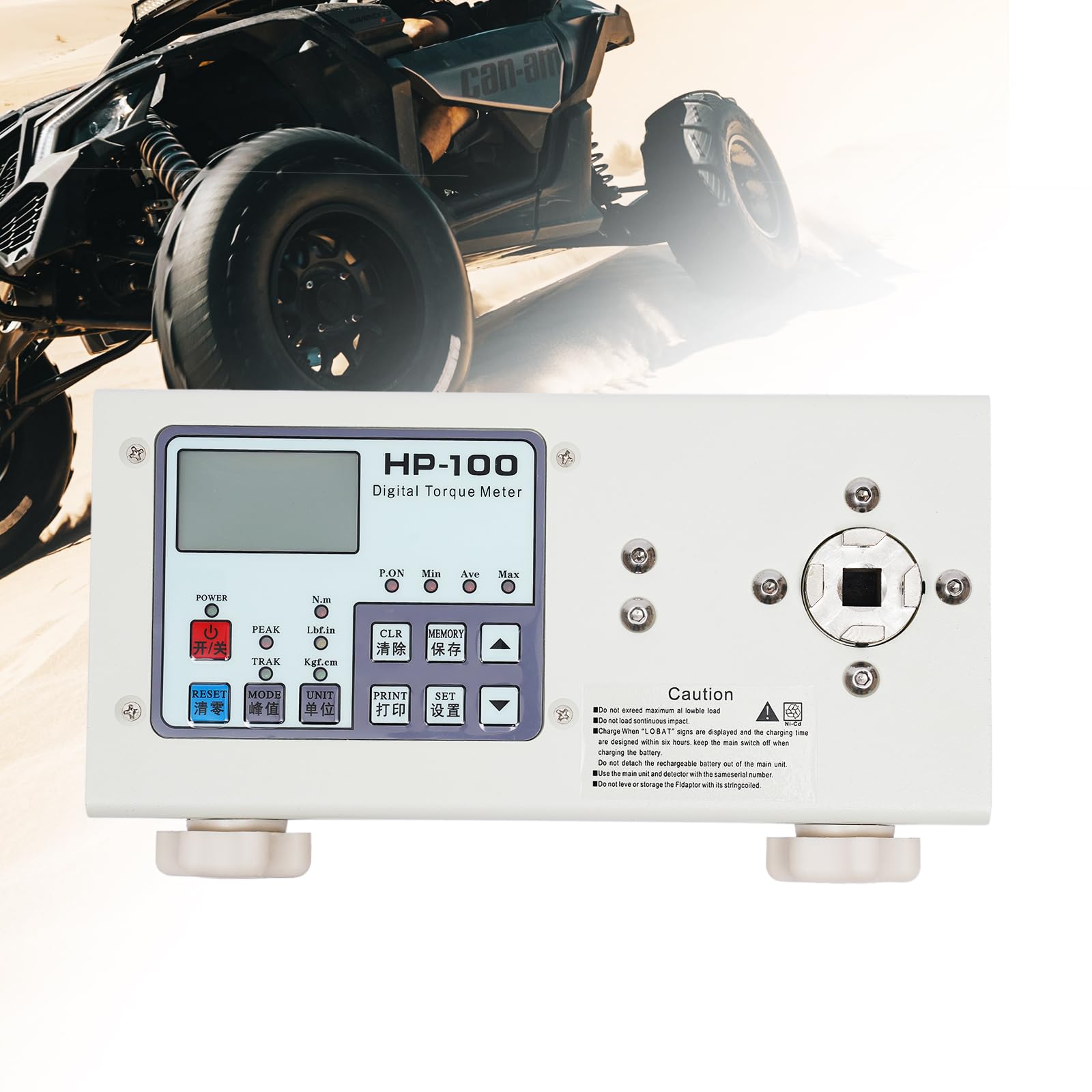 Medidor de torque digital HP-100, llave inglesa, manómetro