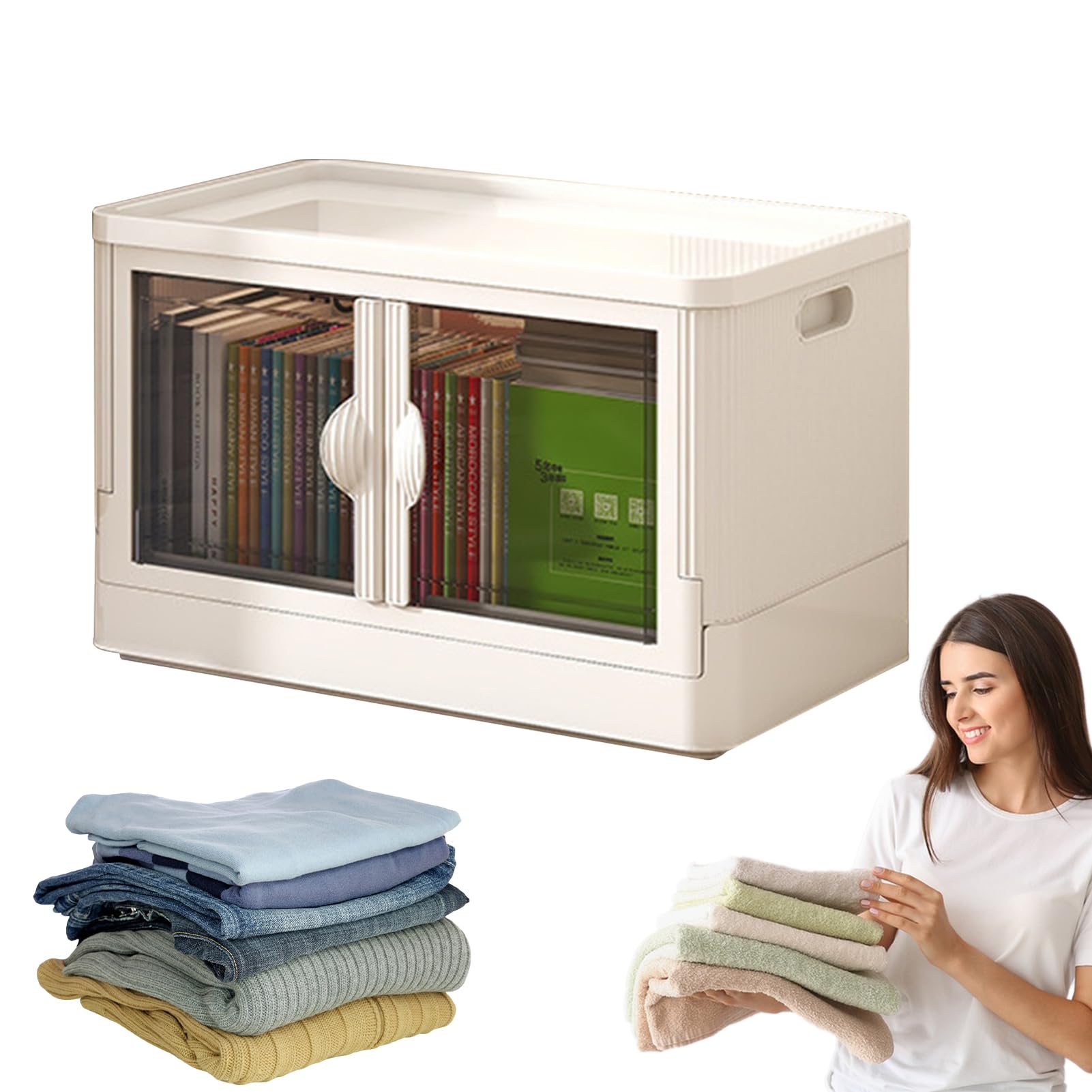 Boîte de rangement pliante pour gagner de la place et ranger sans effort