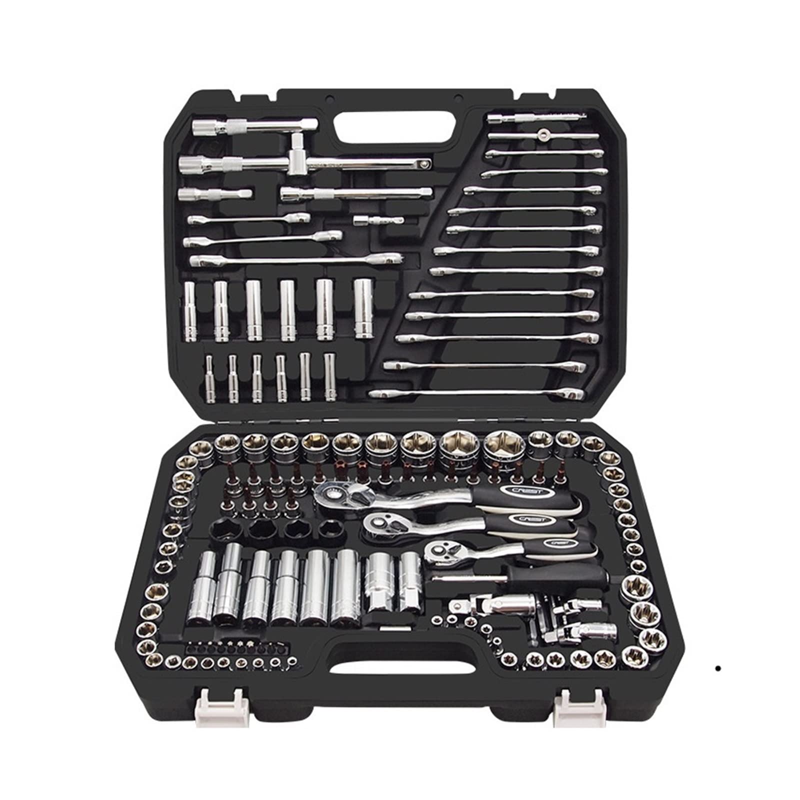 KJRI 72 Teeth 150 Pieces Auto Repair Toolbox Set Car Repair Socket Wrench Multifunctional Casing Combination