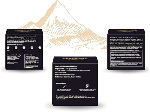 Miniatura 2 de Miresi Resina Shilajit para hombres y shilajit para mujeres - Auténtico Shilajit de grado dorado  Más de 85 minerales traza y ácido fúlvico  Apoya