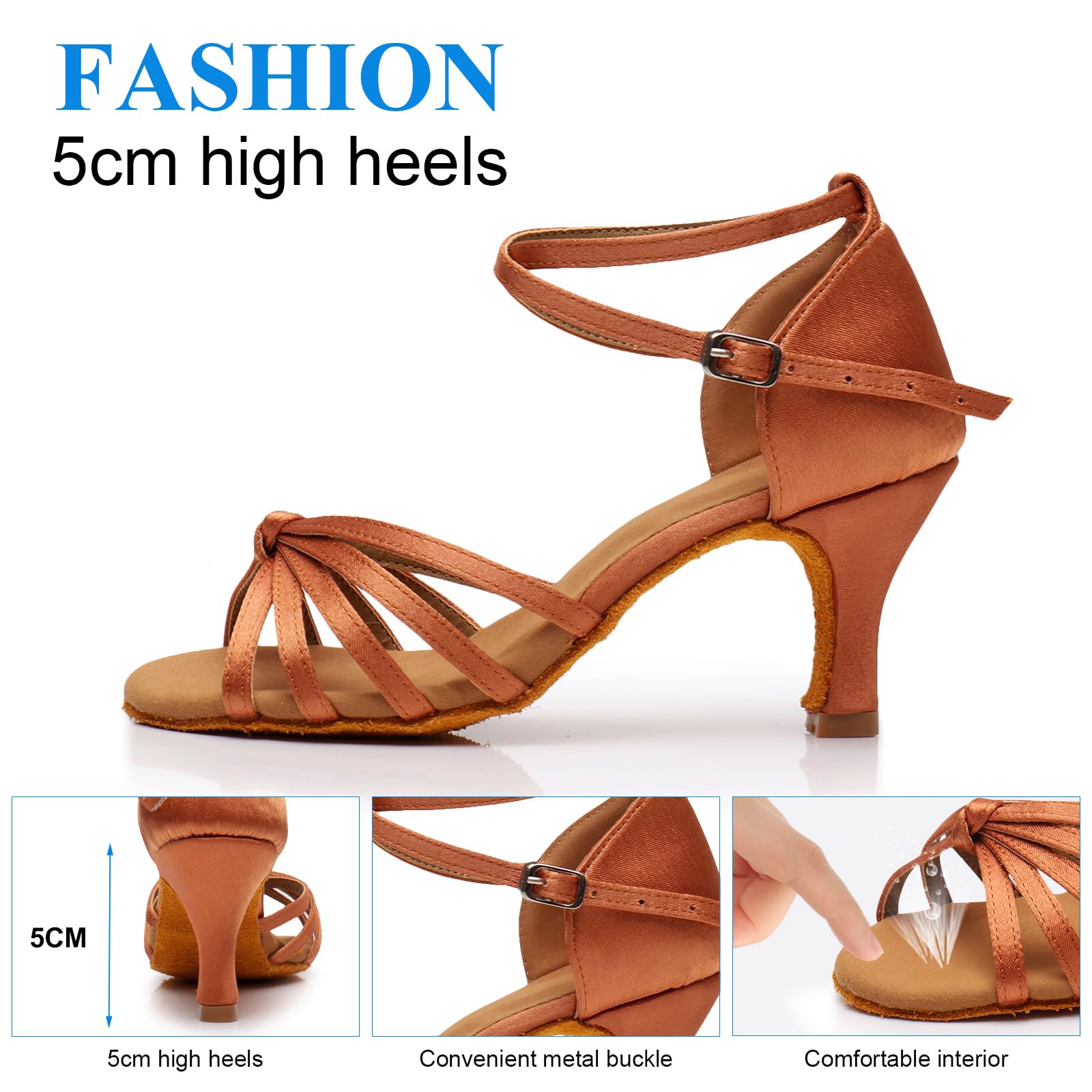 Padgene Scarpe Jazz Donna Scarpe da Ginnastica Lacci Cuscino Traspirante Signore Suole Divise Scarpe da Danza a Camminare Sportive