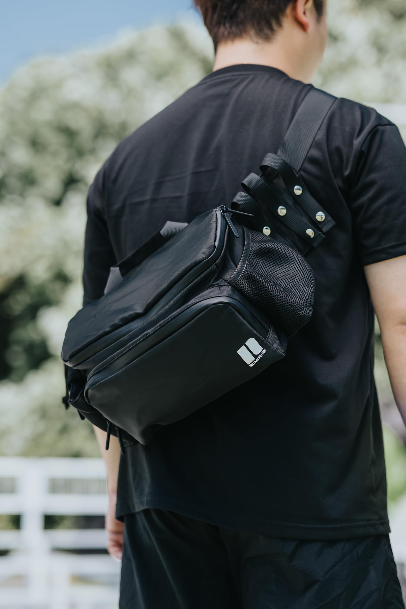 Athletoc - Bolsa de entrenamiento, Negro -, M, Varios pokets para ayudar a la organización