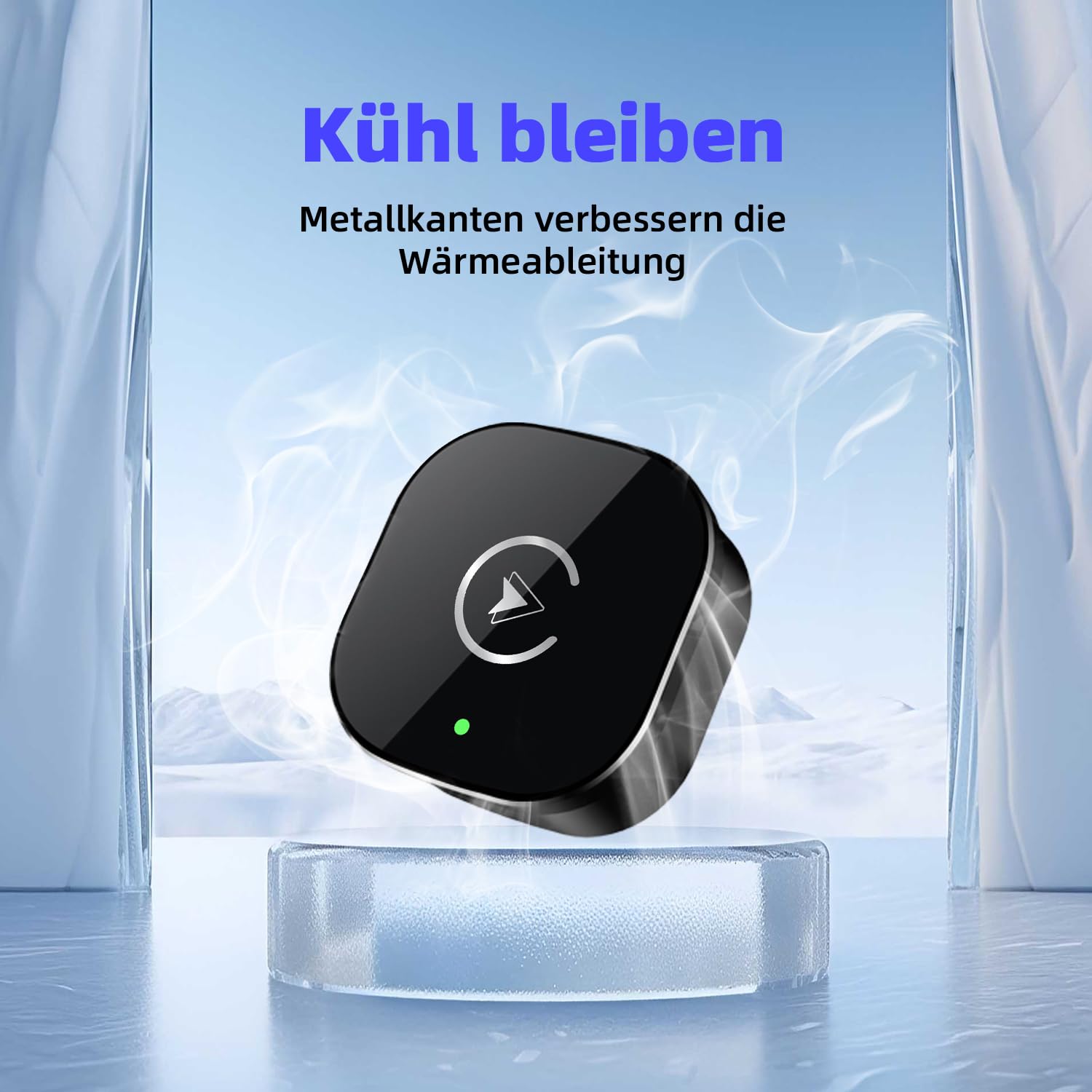 CarPlay Wireless Adapter 2026 Upgrade auf Kabelloses, Plug & Play, USB/Type-C, Mini & Stabiler Apple Car Play Wireless Adapter Kompatibel mit iOS 10+ Wired CarPlay Autos ab 2015