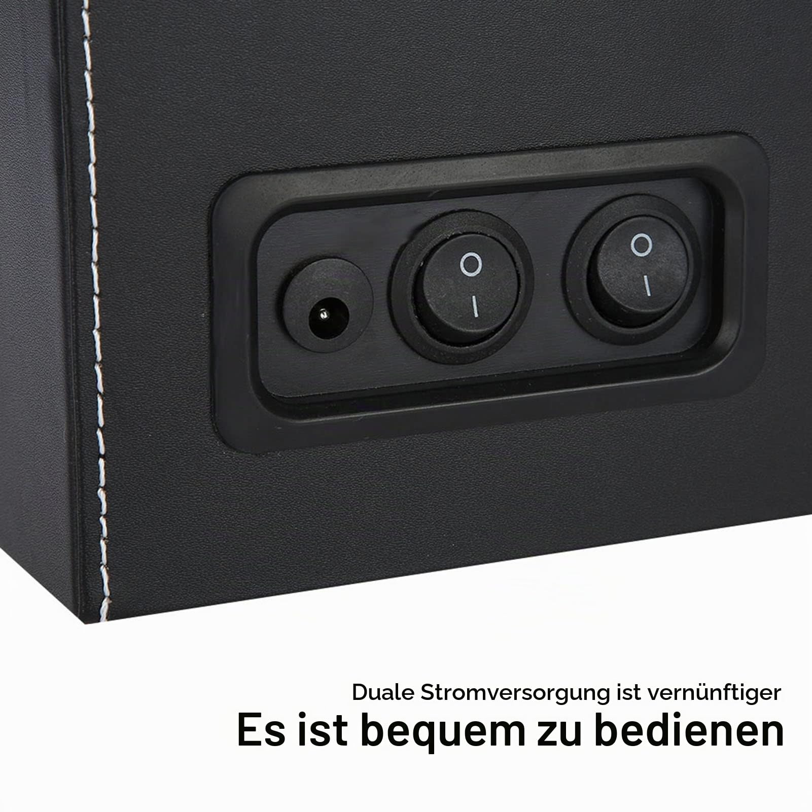 Uhrenbox automatische Uhrenbeweger Box mit 4 Uhrenbewe + 6 Uhren automatik Uhrendreher Elektrische Rotierende Uhrenaufbewahrungsbox mit leisem Motor PU Leder Automatikuhren Uhrenwender Watch Winder