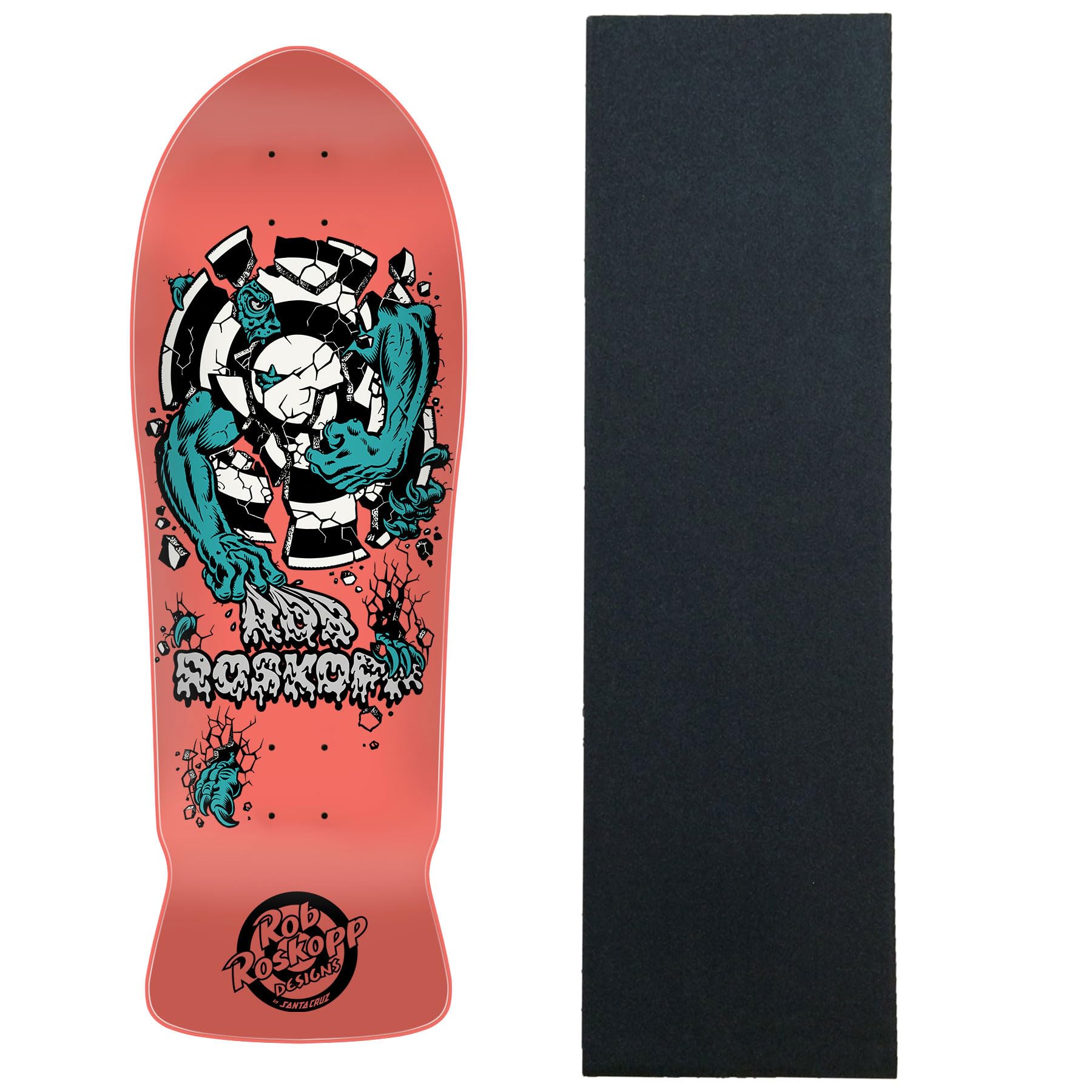 Santa Cruz Old School Skateboard Deck Roskopp Three Re-Issue 10.17