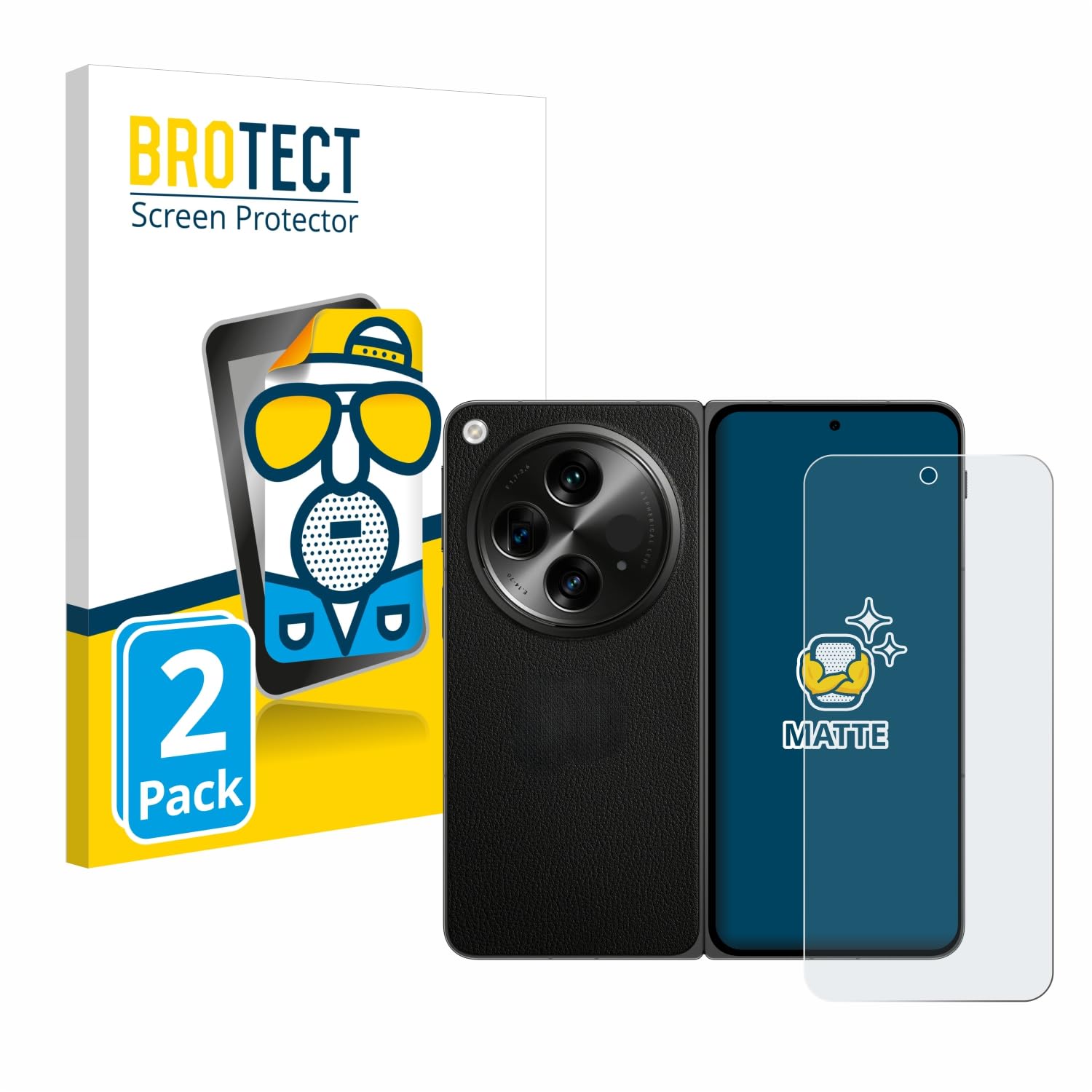 Brotect Pellicola Protettiva Opaca Anti-riflesso Per OnePlus Open, 2 Pezzi, Anti Impronte, Facile Installazione - 2