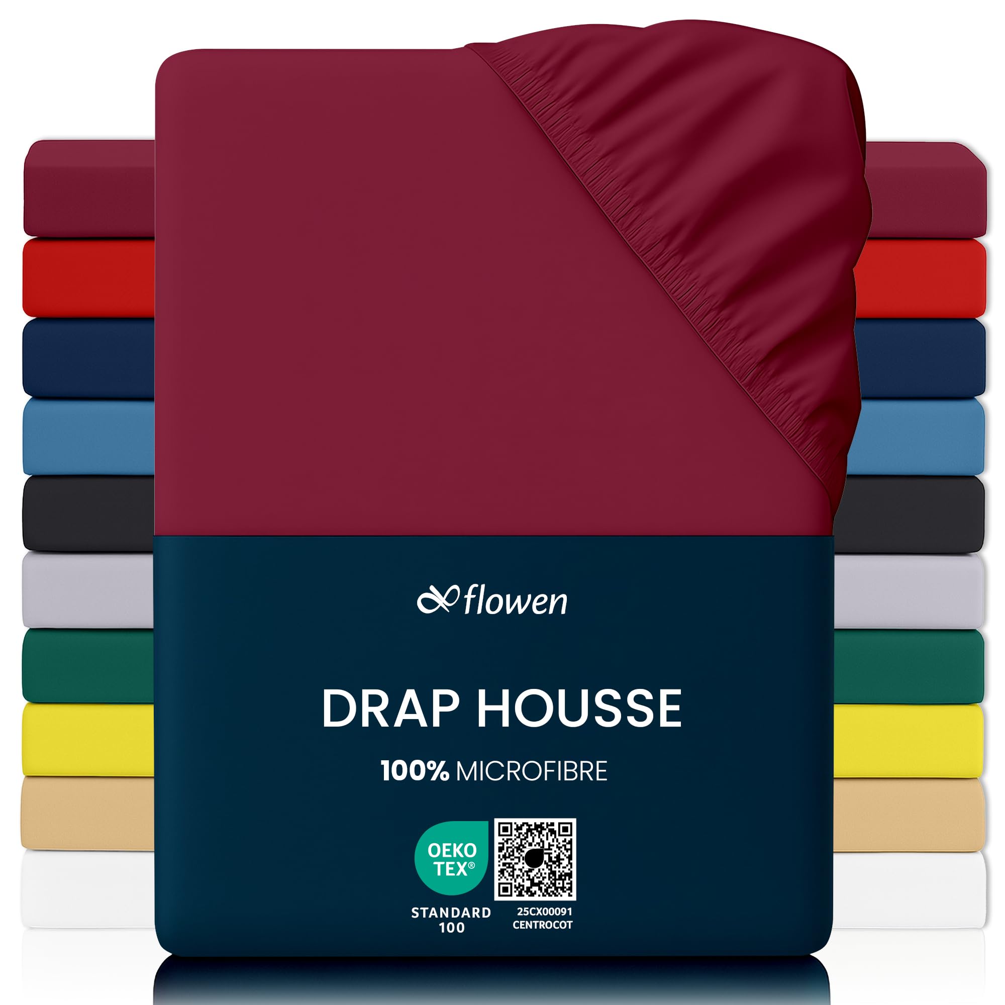 flowen drap housse 140x190 microfibre