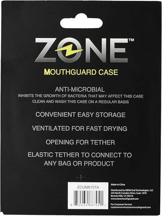 Zone - Original Mouth Guard Carrying Case - Ventilated for Fast Drying and Equipped with Elastic Tether