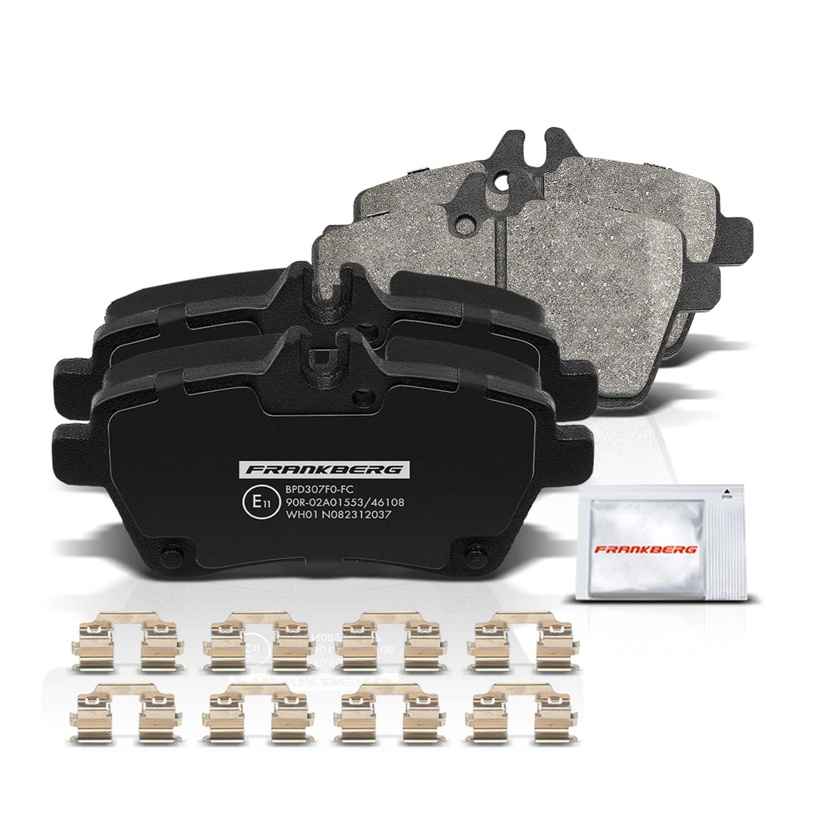 Frankberg Set freni incl. 4x Dischi Freno + 8x Pastiglie dei Freni Anteriore Posteriore Compatibile con B-Class W245 Classe A W169 Replace# 1694202020,A1694200920