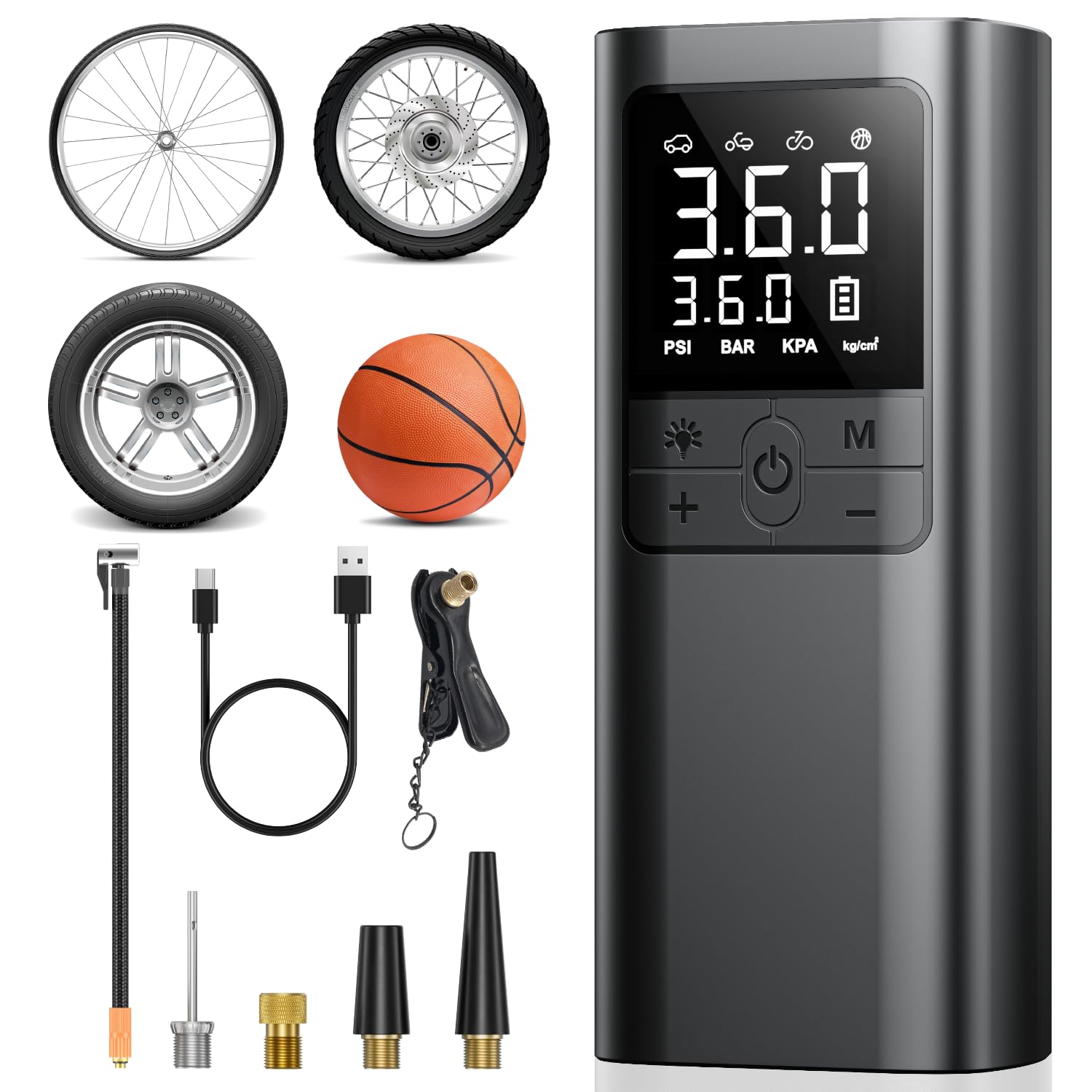 電動空気入れ 最大圧力150PSI Amazon.co.jp: 10秒で充填 空気入れ 車 自転車 電動 スマート