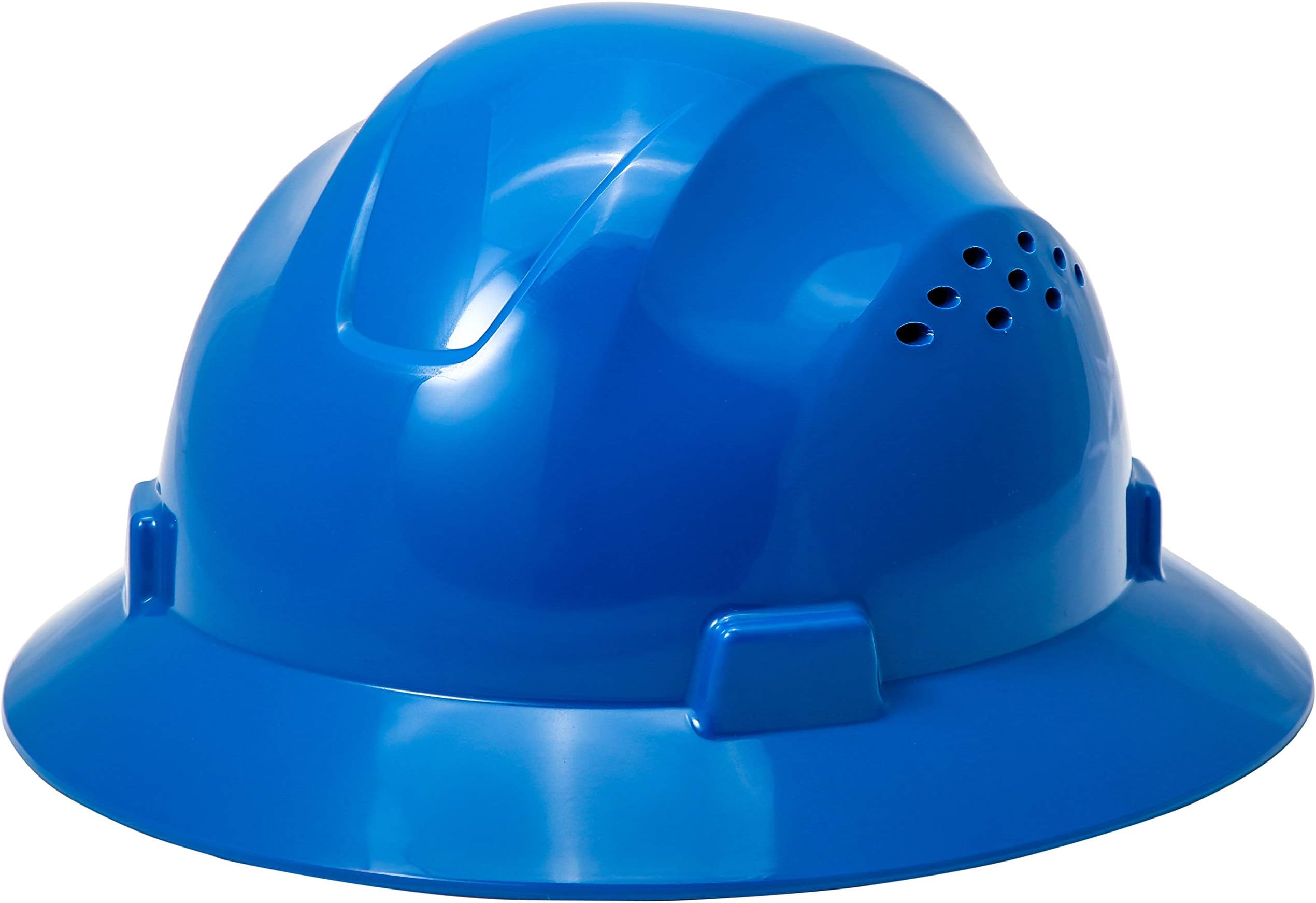 Noa Store HDPE Blue Full Brim Hard Hat with Fas-trac Suspension