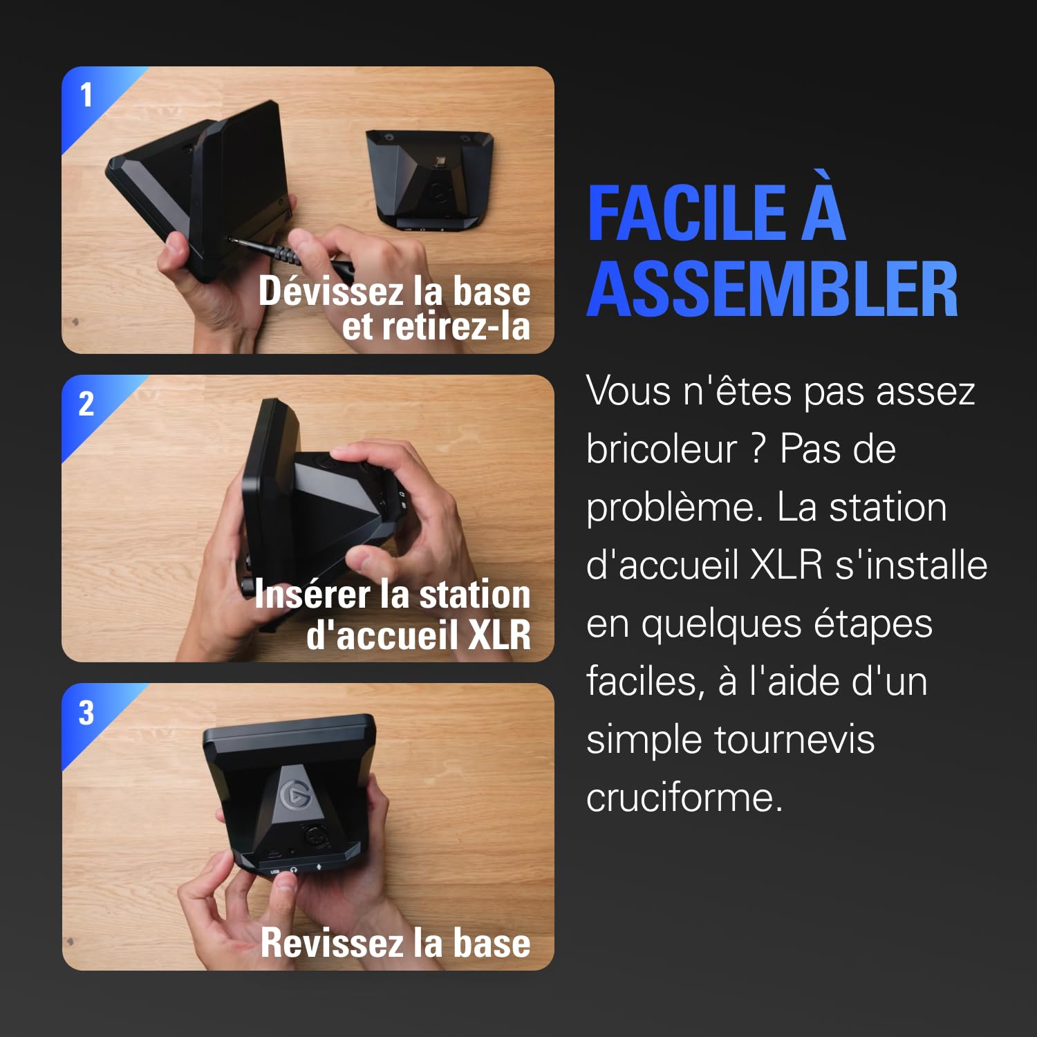 Elgato XLR Dock MK.2 – Pour Stream Deck + | Gain 80 dB, alimentation fantôme, Clipguard 2.0, effets DSP, USB-C, fonctionne avec tout micro XLR