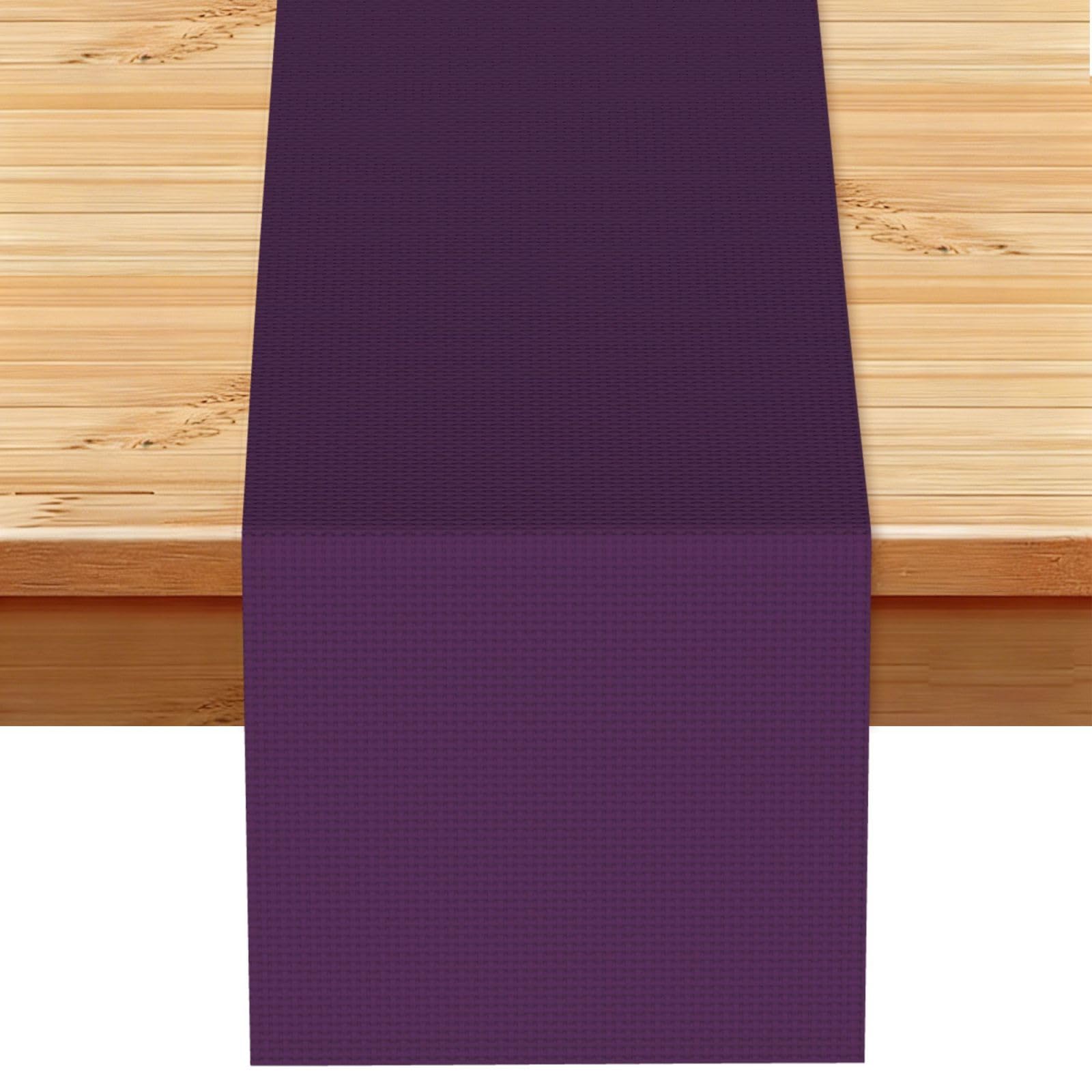Purple Eggplant Table Runner 13x72 Inch Dining Decor
