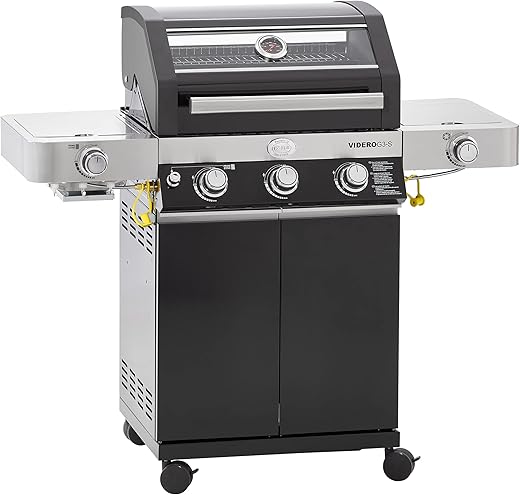 RÖSLE BBQ-Station Videro G3-S Vario+ 50mbar; schwarz; inkl. Abdeckhaube