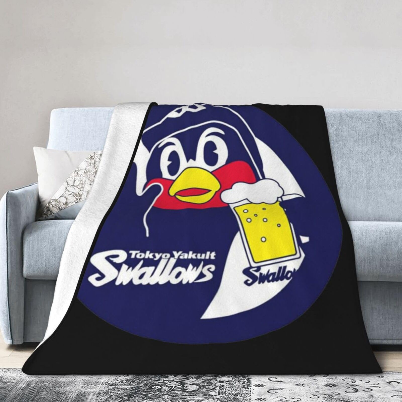東京ヤクルトスワローズつば九郎 ブランケット blanket フラ