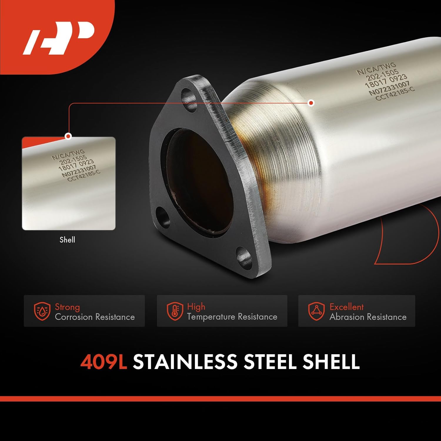 A-Premium Rear Catalytic Converter Kit Direct-Fit Compatible with Honda Accord 2003-2007, Pilot 2005-2008, Odyssey 2005-2010, Ridgeline 2006-2008 & Acura MDX, TL, 3.0L 3.2L 3.5L, EPA Compliant