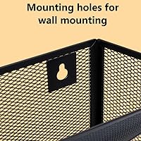 Vista 4 de Kuntine.B Wall File Organizer Office Hanging Magazine Holder Wall File Organizer for Office Home (Black, 5 Tier)