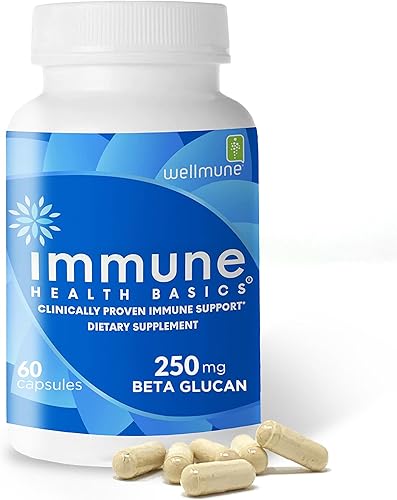 Miniatura 1 de Immune Health Basics Inmunidad ultra fuerte  Apoyo inmunológico clínicamente probado  Wellmune beta glucano altamente purificado  Sin gluten,