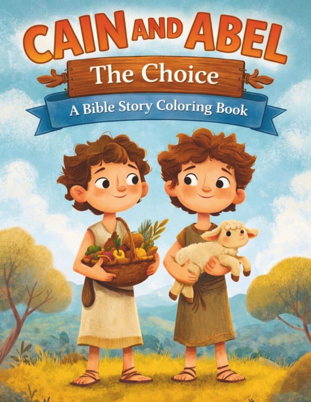 Cain and Abel: The Choice: A Bible Story Coloring Book