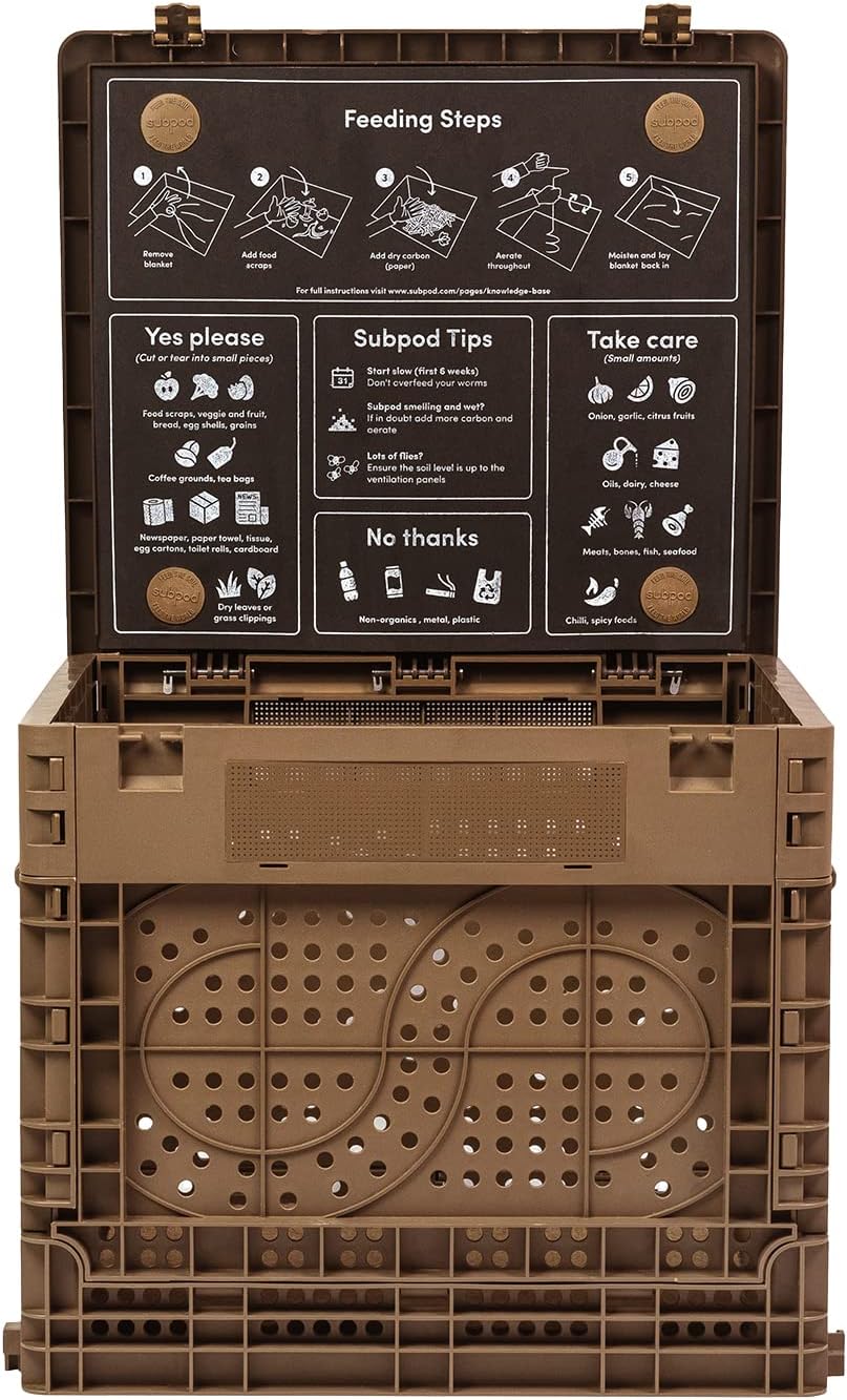 Subpod Mini Compost System. Outdoor Compost Bin & Worm Farm